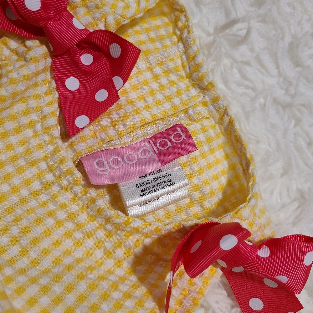 Gingham Summer Dress for Baby Girl - Picture 4 of 6